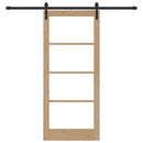 vidaXL Csúszó ajtó ORKDAL Természetes és fekete 86 x 198,5 cm