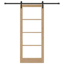 vidaXL Csúszó ajtó ORKDAL Természetes és fekete 86 x 211 cm