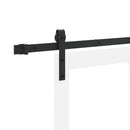 vidaXL Csúszó ajtó ORKDAL Fehér és fekete 93 x 211 cm