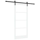 vidaXL Csúszó ajtó ORKDAL Fehér és fekete 93 x 211 cm