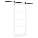 vidaXL Csúszó ajtó ORKDAL Fehér és fekete 93 x 211 cm