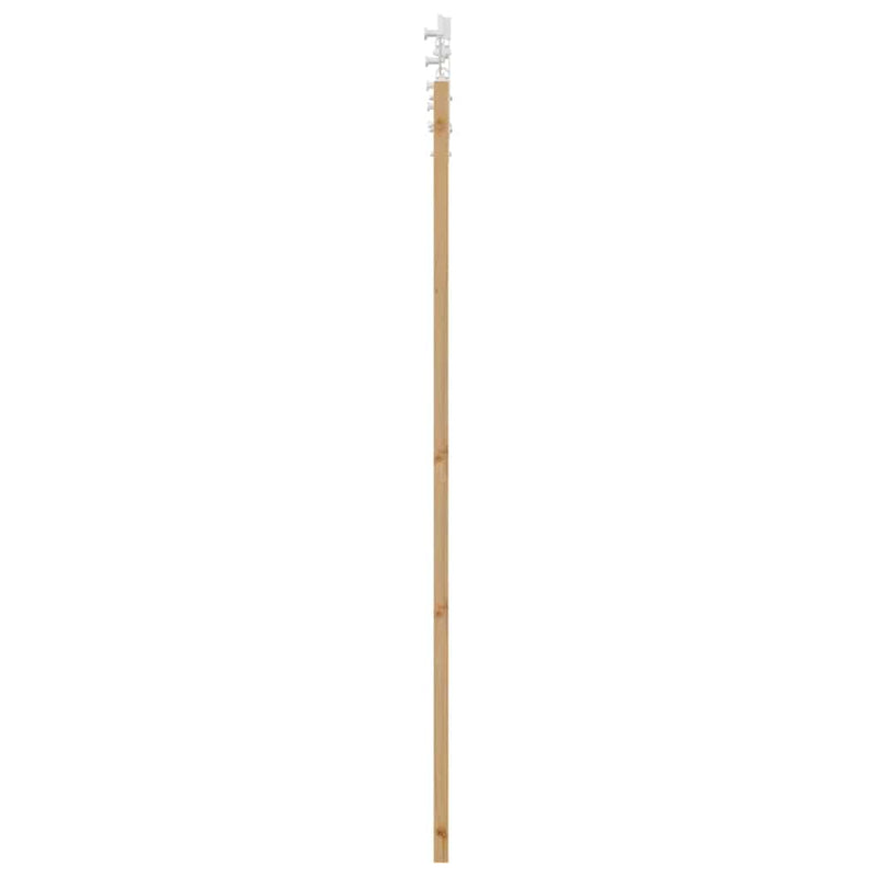 vidaXL Csúszó ajtó ORKDAL Barna 61 x 198.5 cm Tömör fenyőfa