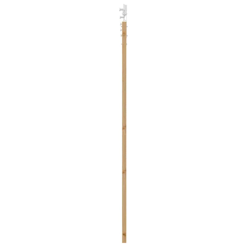 vidaXL Csúszó ajtó ORKDAL Barna 73.5 x 198.5 cm Tömör fenyőfa