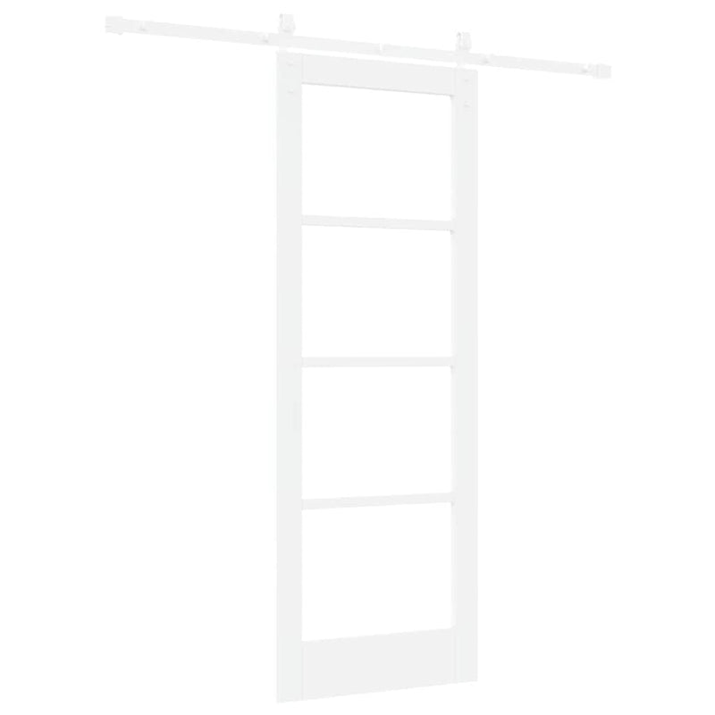 vidaXL Csúszó ajtó ORKDAL Fehér 73.5 x 198.5 cm Tömör fenyőfa