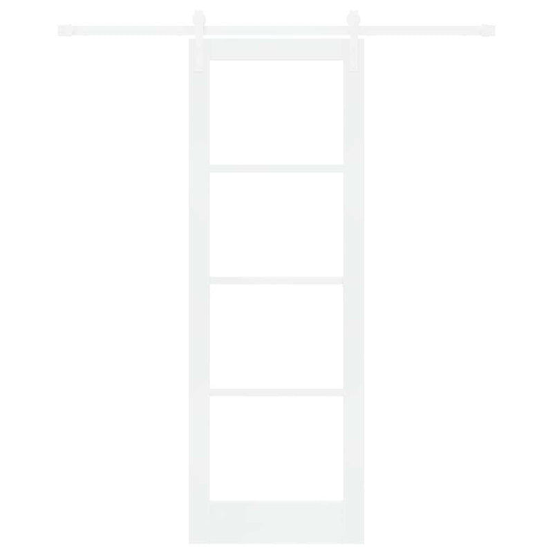 vidaXL Csúszó ajtó ORKDAL Fehér 73.5 x 211 cm Tömör fenyőfa