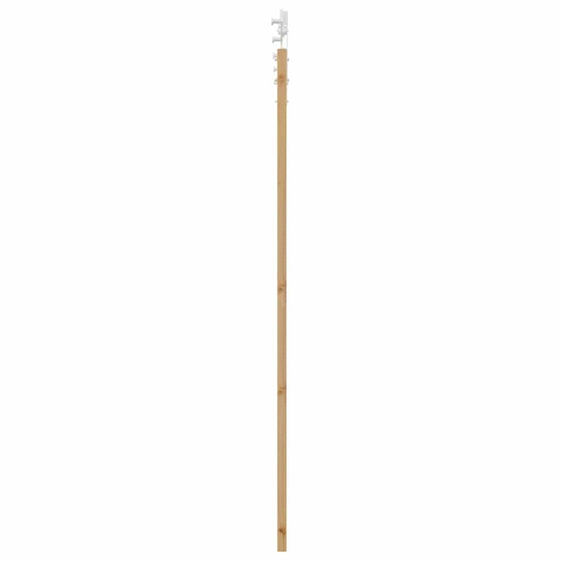 vidaXL Csúszó ajtó ORKDAL Barna 78 x 202 cm Tömör fenyőfa