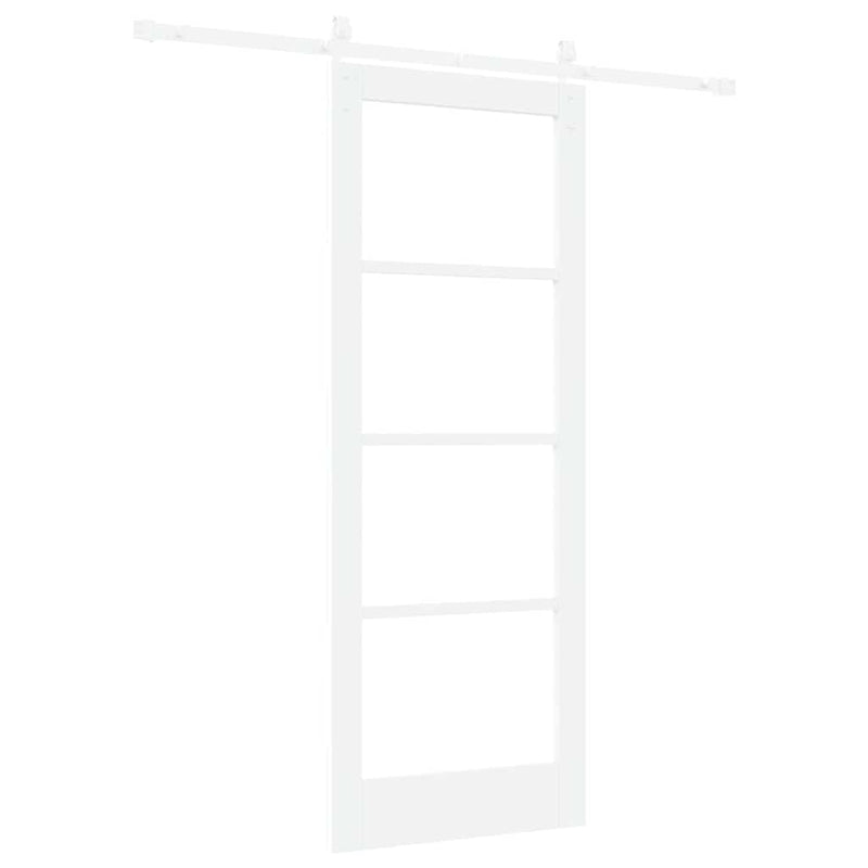 vidaXL Csúszó ajtó ORKDAL Fehér 78 x 202 cm Tömör fenyőfa
