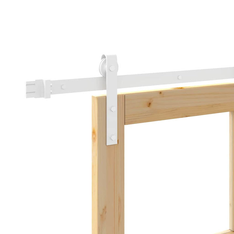 vidaXL Csúszó ajtó ORKDAL Barna 78 x 211 cm Tömör fenyőfa
