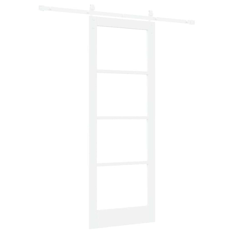 vidaXL Csúszó ajtó ORKDAL Fehér 78 x 211 cm Tömör fenyőfa