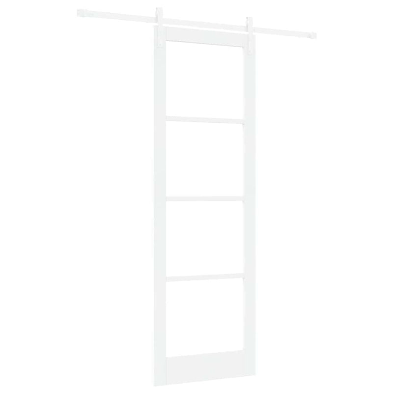 vidaXL Csúszó ajtó ORKDAL Fehér 78 x 232 cm Tömör fenyőfa
