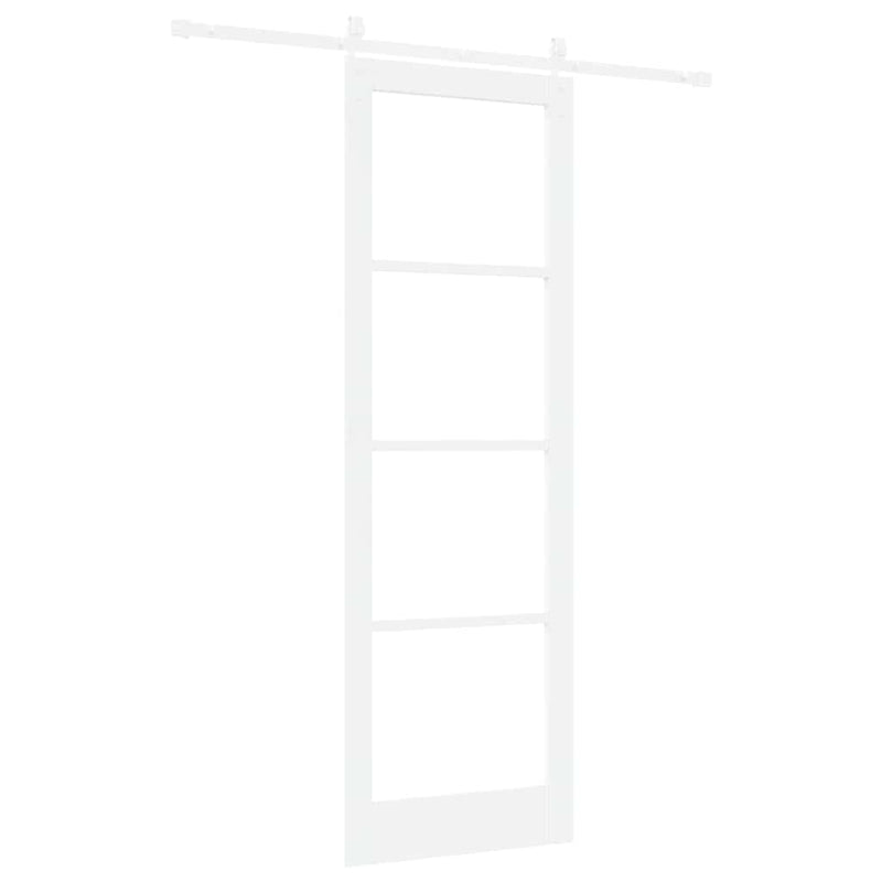 vidaXL Csúszó ajtó ORKDAL Fehér 78 x 232 cm Tömör fenyőfa