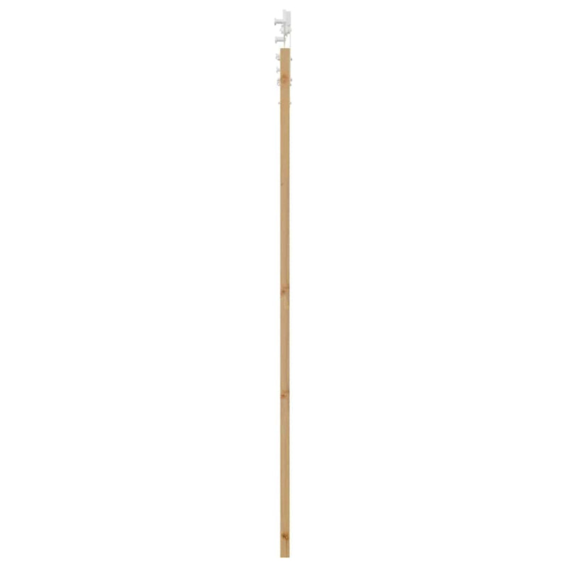 vidaXL Csúszó ajtó ORKDAL Barna 83 x 202 cm Tömör fenyőfa