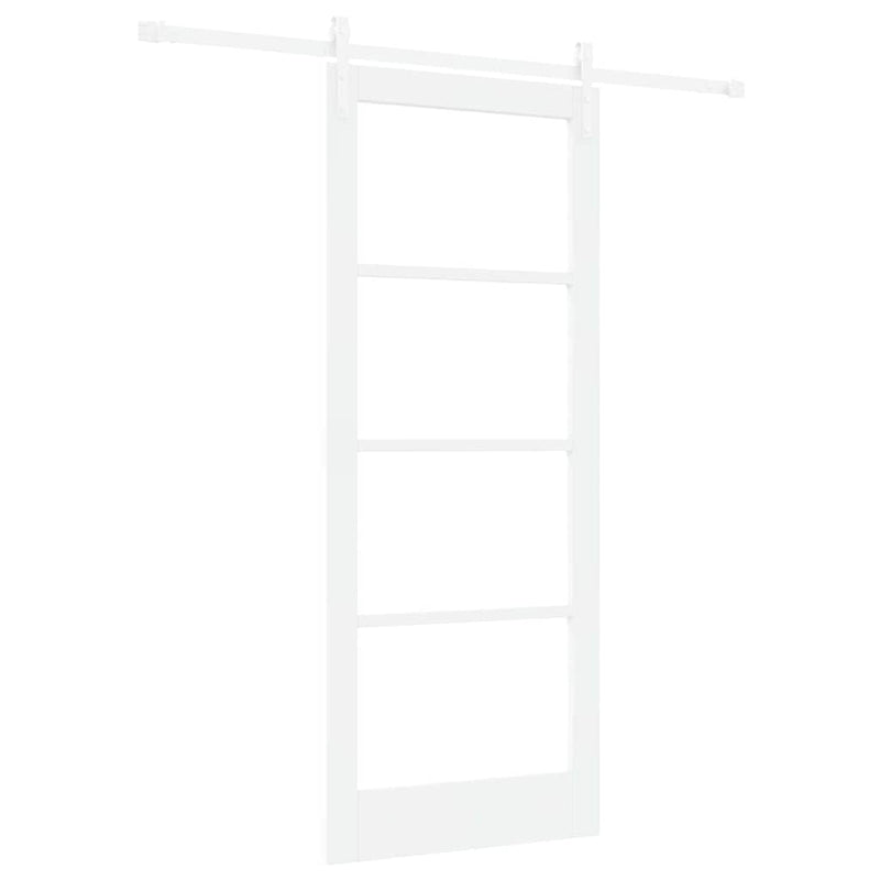 vidaXL Csúszó ajtó ORKDAL Fehér 83 x 202 cm Tömör fenyőfa