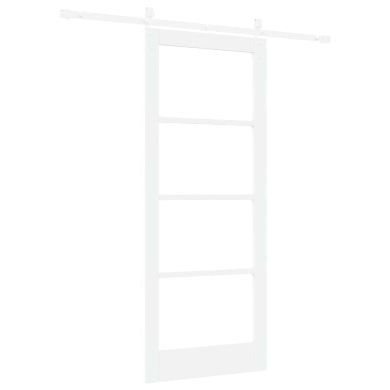 vidaXL Csúszó ajtó ORKDAL Fehér 83 x 202 cm Tömör fenyőfa