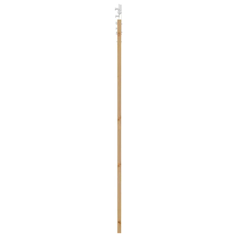vidaXL Csúszó ajtó ORKDAL Barna 83 x 211 cm Tömör fenyőfa