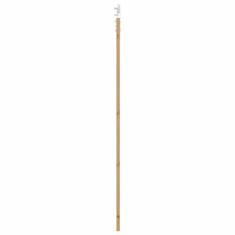 vidaXL Csúszó ajtó ORKDAL Barna 83 x 232 cm Tömör fenyőfa