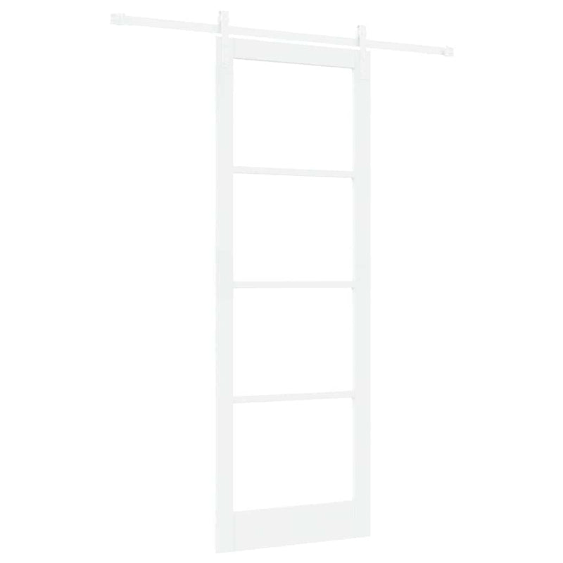 vidaXL Csúszó ajtó ORKDAL Fehér 83 x 232 cm Tömör fenyőfa