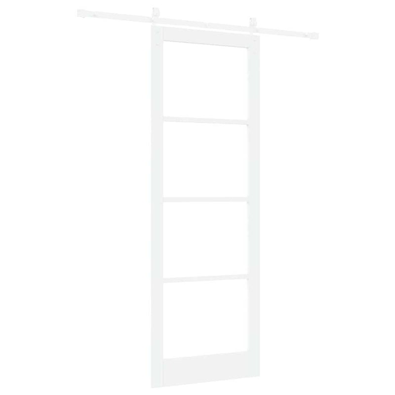 vidaXL Csúszó ajtó ORKDAL Fehér 83 x 232 cm Tömör fenyőfa