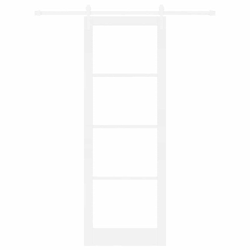 vidaXL Csúszó ajtó ORKDAL Fehér 83 x 232 cm Tömör fenyőfa