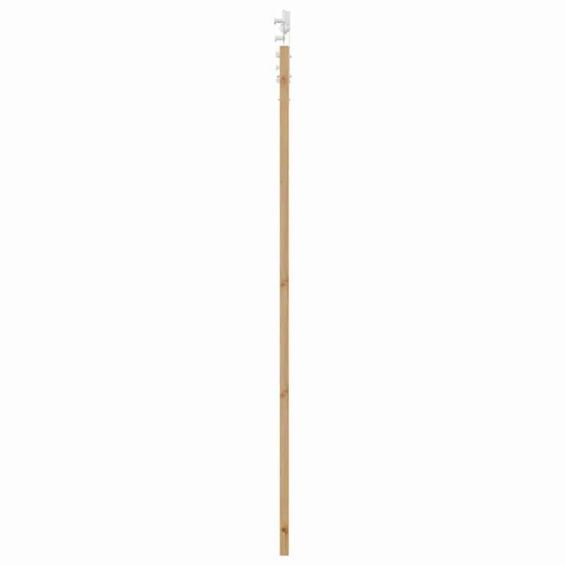 vidaXL Csúszó ajtó ORKDAL Barna 86 x 211 cm Tömör fenyőfa