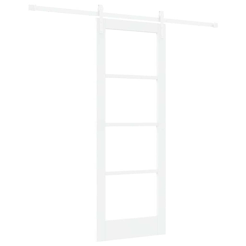 vidaXL Csúszó ajtó ORKDAL Fehér 73.5 x 198.5 cm Tömör fenyőfa