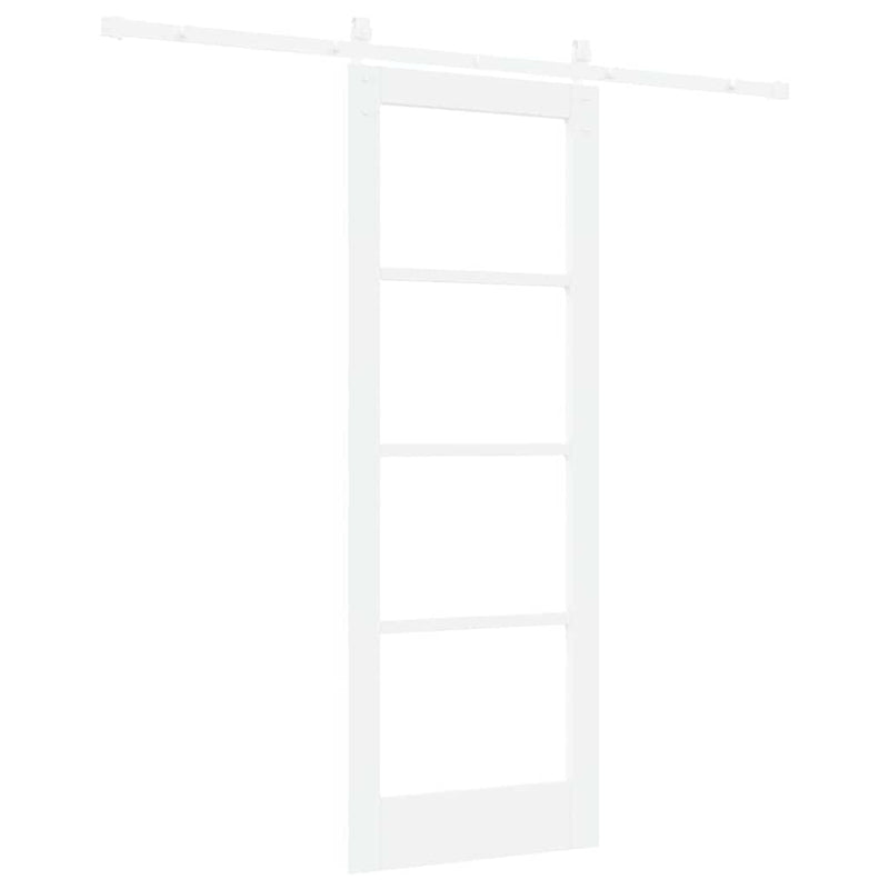 vidaXL Csúszó ajtó ORKDAL Fehér 73.5 x 198.5 cm Tömör fenyőfa