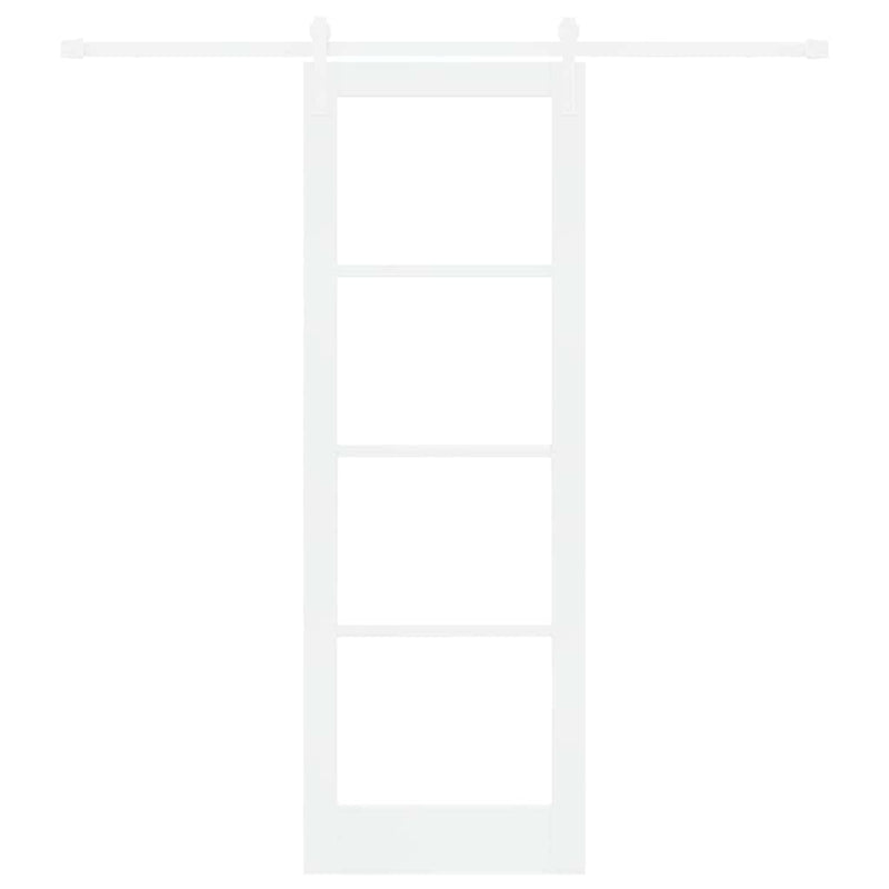 vidaXL Csúszó ajtó ORKDAL Fehér 73.5 x 211 cm Tömör fenyőfa