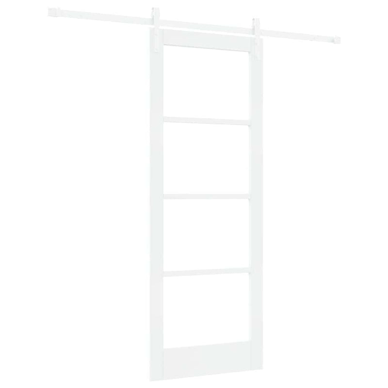 vidaXL Csúszó ajtó ORKDAL Fehér 78 x 202 cm Tömör fenyőfa