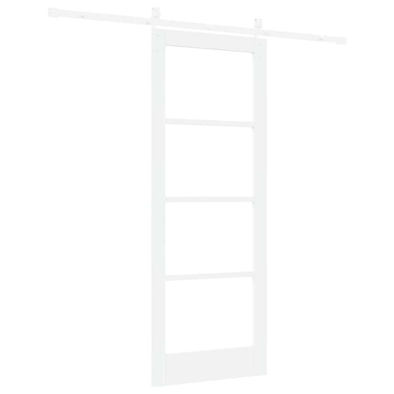 vidaXL Csúszó ajtó ORKDAL Fehér 78 x 202 cm Tömör fenyőfa