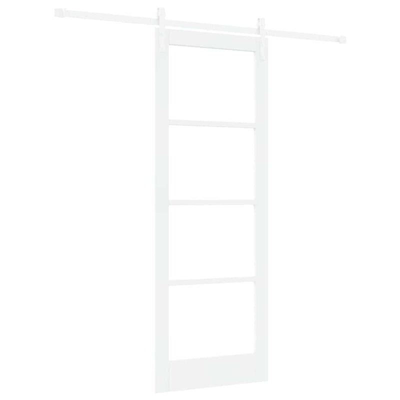 vidaXL Csúszó ajtó ORKDAL Fehér 78 x 211 cm Tömör fenyőfa