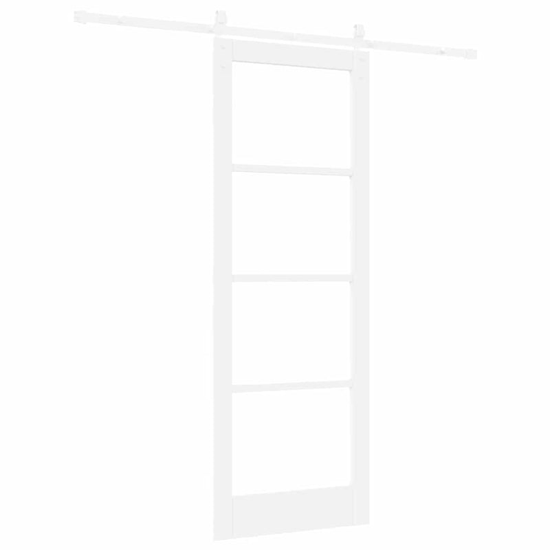 vidaXL Csúszó ajtó ORKDAL Fehér 78 x 211 cm Tömör fenyőfa