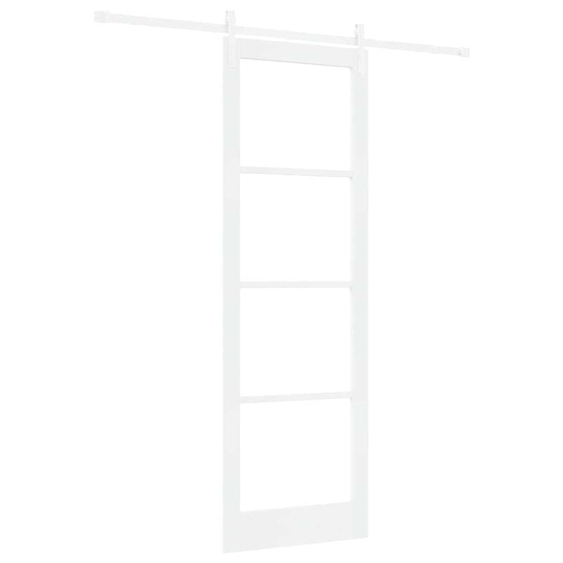 vidaXL Csúszó ajtó ORKDAL Fehér 78 x 232 cm Tömör fenyőfa