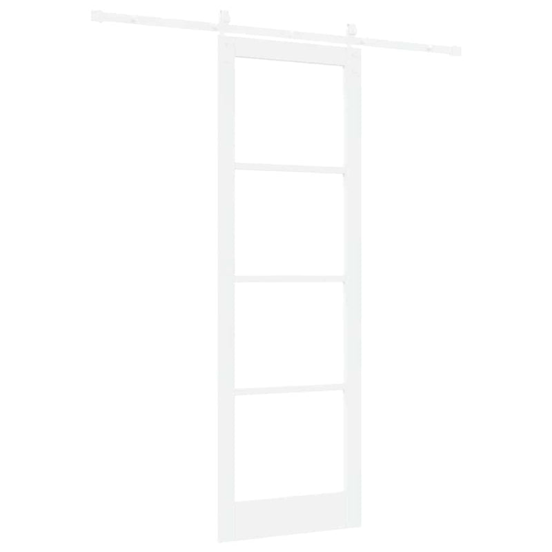 vidaXL Csúszó ajtó ORKDAL Fehér 78 x 232 cm Tömör fenyőfa