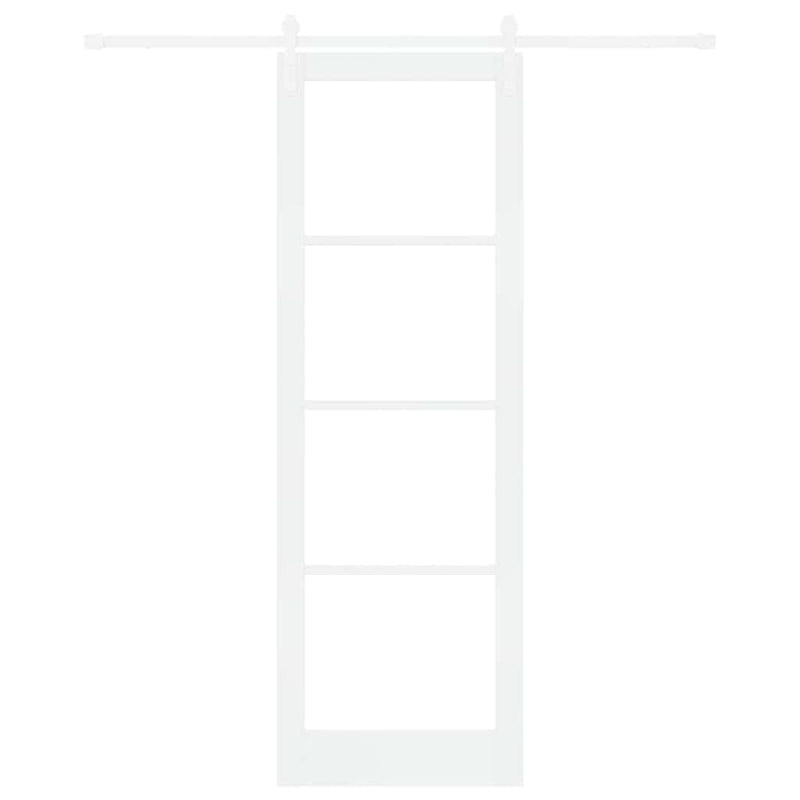 vidaXL Csúszó ajtó ORKDAL Fehér 78 x 232 cm Tömör fenyőfa
