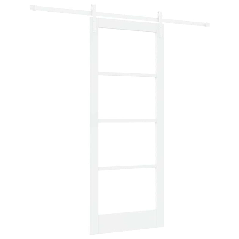 vidaXL Csúszó ajtó ORKDAL Fehér 83 x 202 cm Tömör fenyőfa