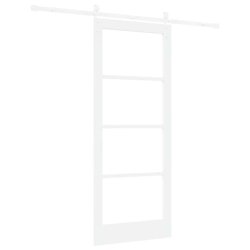 vidaXL Csúszó ajtó ORKDAL Fehér 83 x 202 cm Tömör fenyőfa