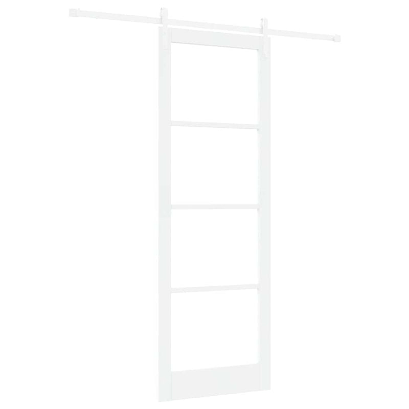 vidaXL Csúszó ajtó ORKDAL Fehér 83 x 232 cm Tömör fenyőfa