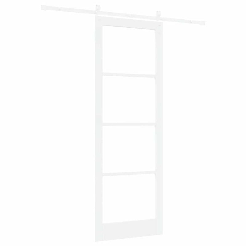 vidaXL Csúszó ajtó ORKDAL Fehér 83 x 232 cm Tömör fenyőfa