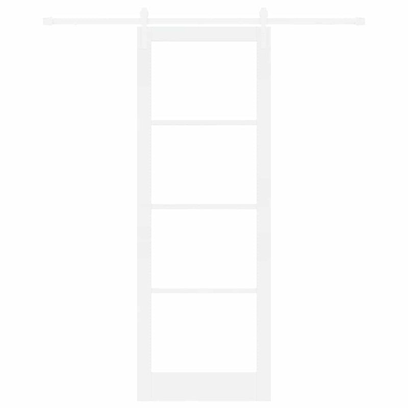 vidaXL Csúszó ajtó ORKDAL Fehér 83 x 232 cm Tömör fenyőfa