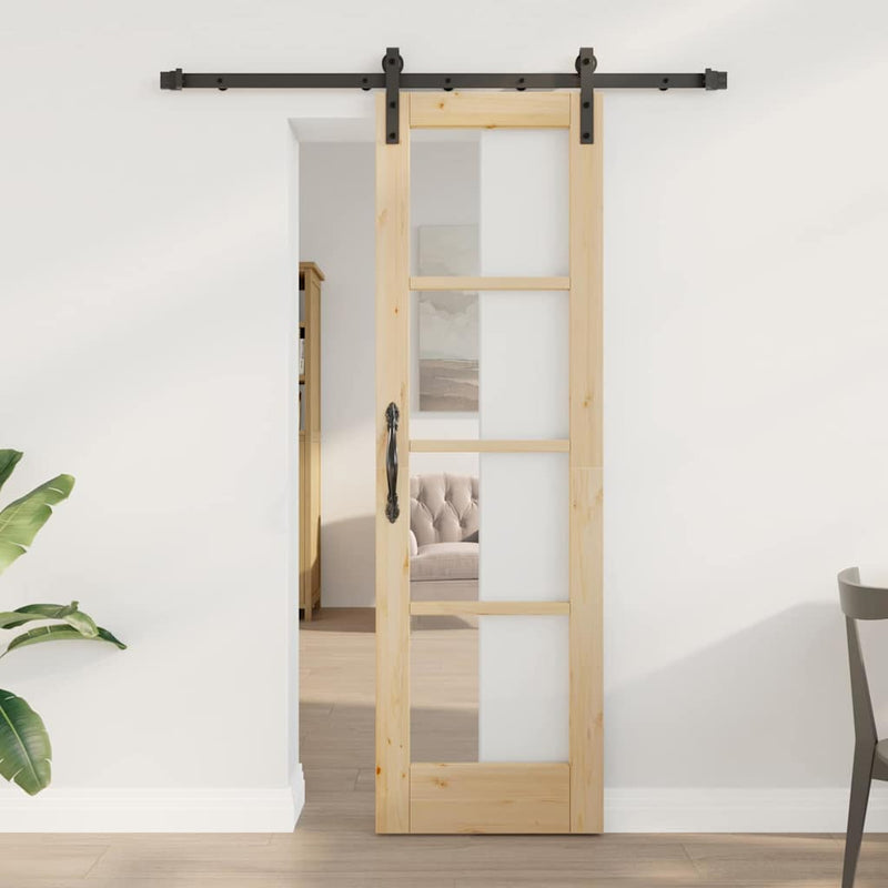 vidaXL Csúszó ajtó Egyéb ORKDAL Barna 61 x 198.5 cm