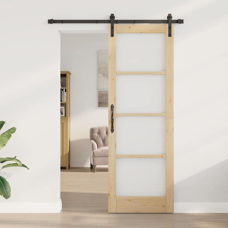 vidaXL Csúszó ajtó Egyéb ORKDAL Barna 73.5 x 211 cm