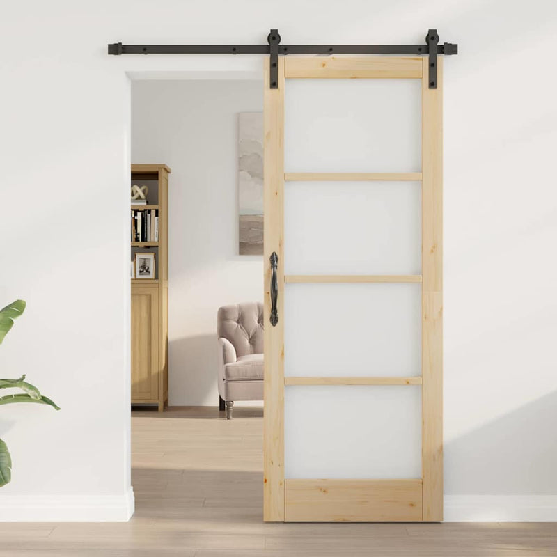 vidaXL Csúszó ajtó Egyéb ORKDAL Barna 78 x 202 cm