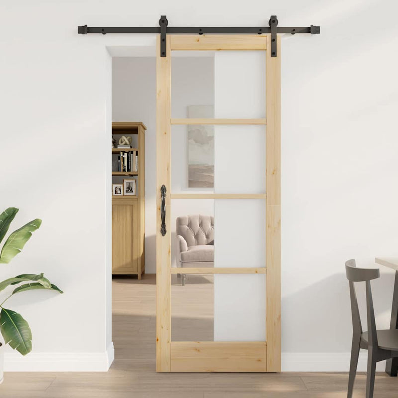 vidaXL Csúszó ajtó Egyéb ORKDAL Barna 78 x 211 cm