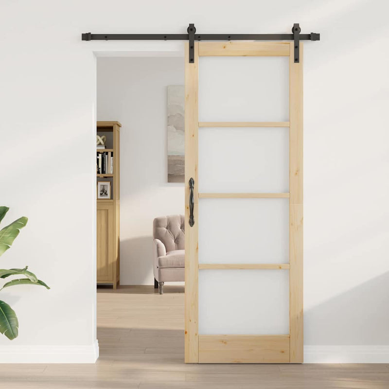 vidaXL Csúszó ajtó Egyéb ORKDAL Barna 78 x 211 cm