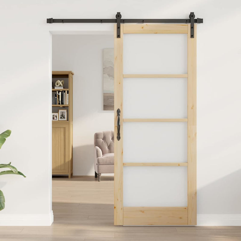 vidaXL Csúszó ajtó Egyéb ORKDAL Barna 83 x 202 cm