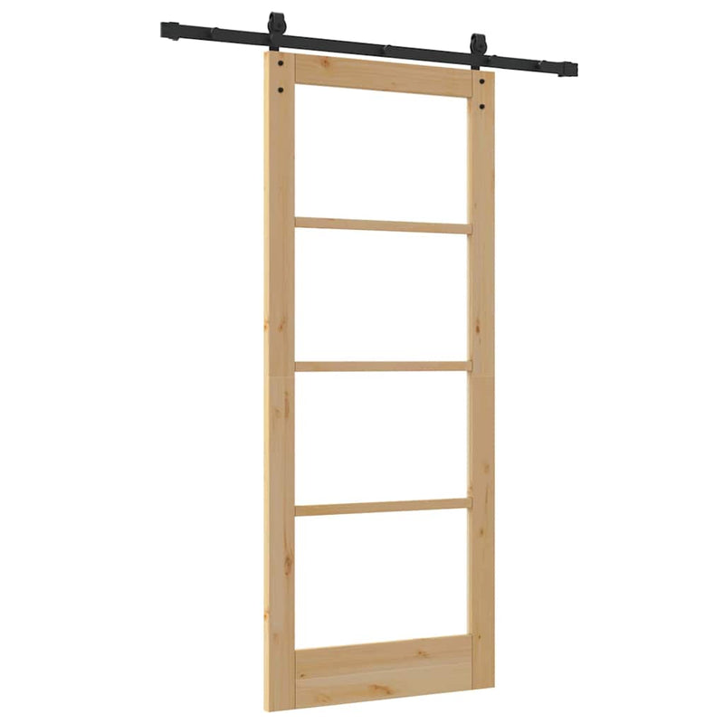 vidaXL Csúszó ajtó Egyéb ORKDAL Barna 83 x 202 cm