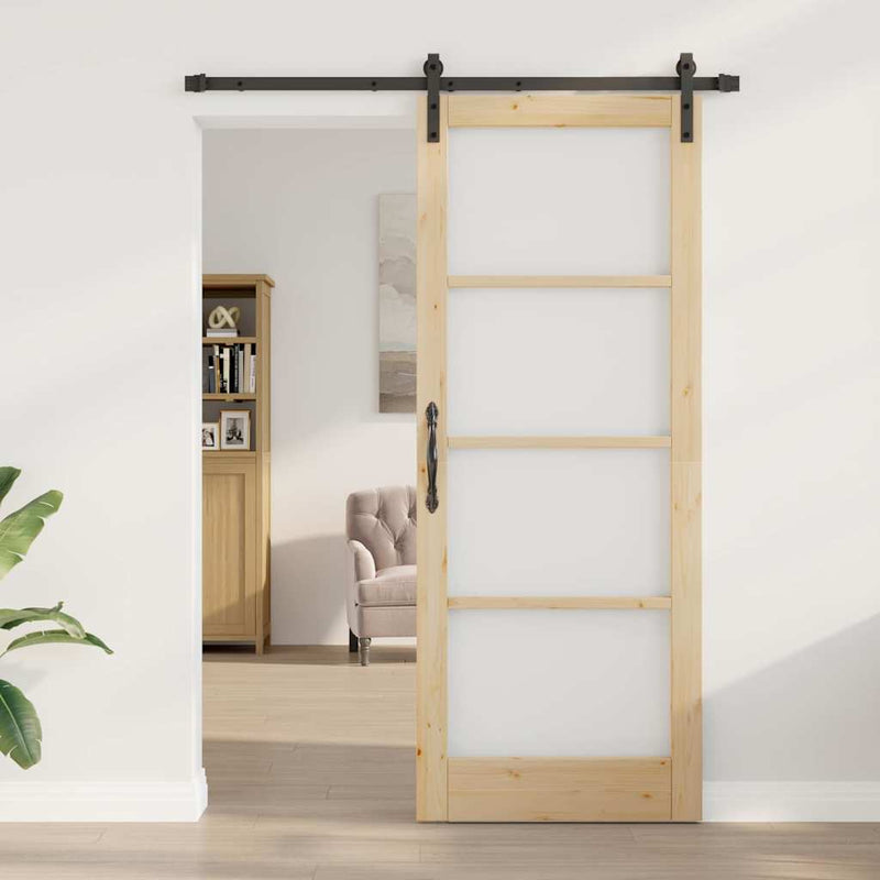 vidaXL Csúszó ajtó Egyéb ORKDAL Barna 83 x 211 cm