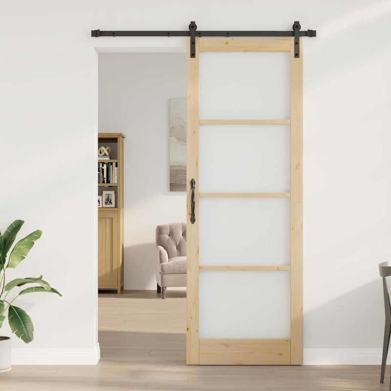 vidaXL Csúszó ajtó Egyéb ORKDAL Barna 83 x 232 cm