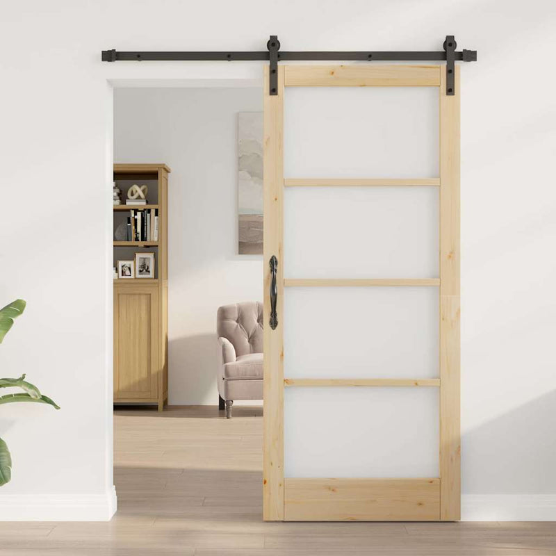 vidaXL Csúszó ajtó Egyéb ORKDAL Barna 86 x 198.5 cm
