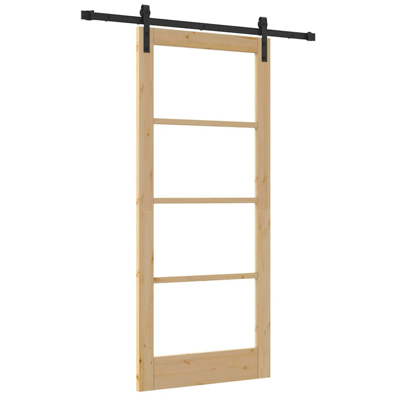 vidaXL Csúszó ajtó Egyéb ORKDAL Barna 86 x 198.5 cm